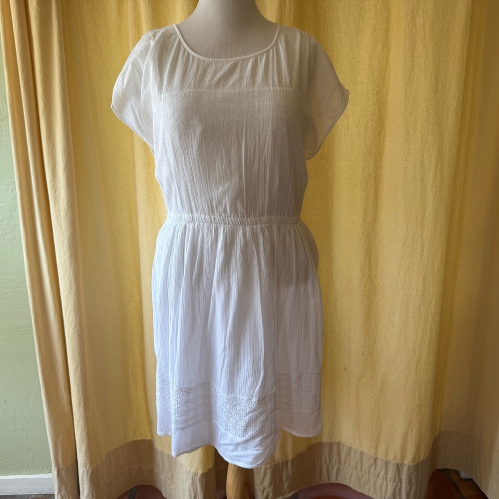 Old Navy White Dolman Sleeve Sundress